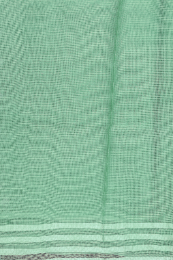 Kota Silk Saree In Green With Diamond Buttas