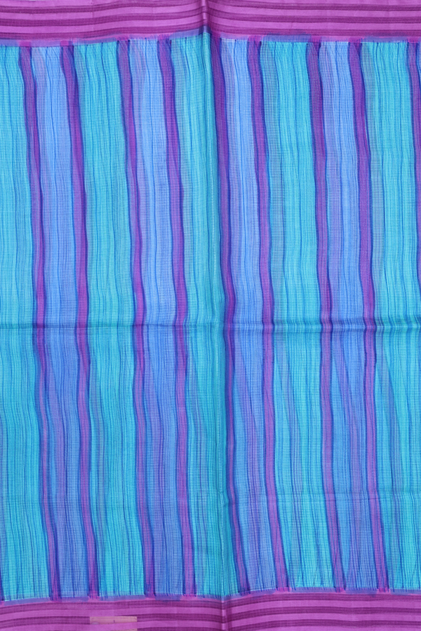 Kota Silk Saree In Multicolor With Stripes Design