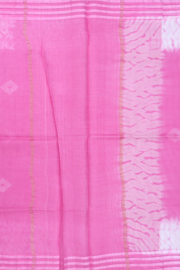 Kota Silk Saree In Pink With Diamond Buttas