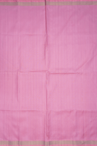 Self Stripes Design Pastel Pink Soft Silk Saree