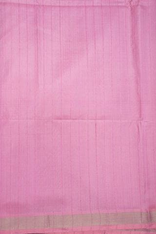 Self Stripes Design Pastel Pink Soft Silk Saree