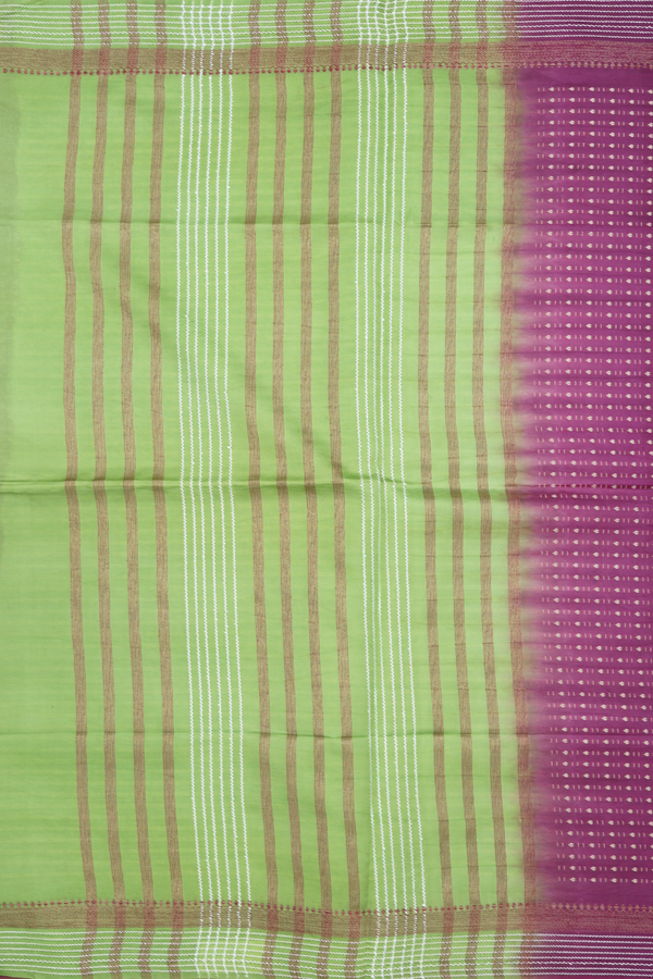 Semi Raw Silk Saree In Grape Purple With Allover Design