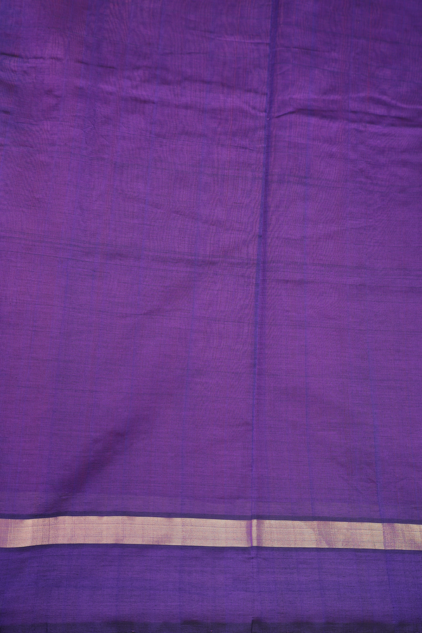 Semi Silk Cotton Saree In Coral Pink With Contrast Border