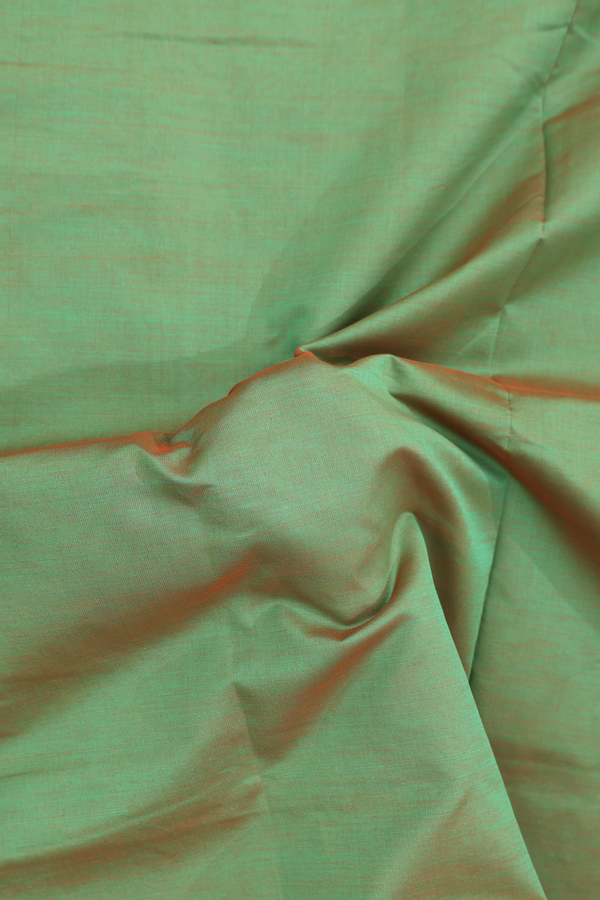 Semi Silk Cotton Saree In Dual Tone With Zari Border