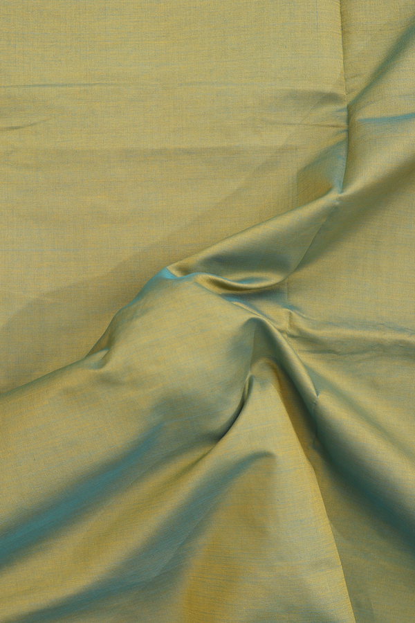 Semi Silk Cotton Saree In Dual Tone With Zari Border