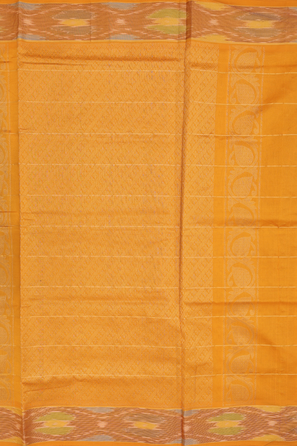 Semi Silk Cotton Saree In Grape Purple With Checks Design