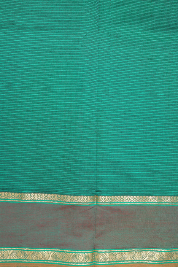 Semi Silk Cotton Saree In Purple Rose With Stripes Design