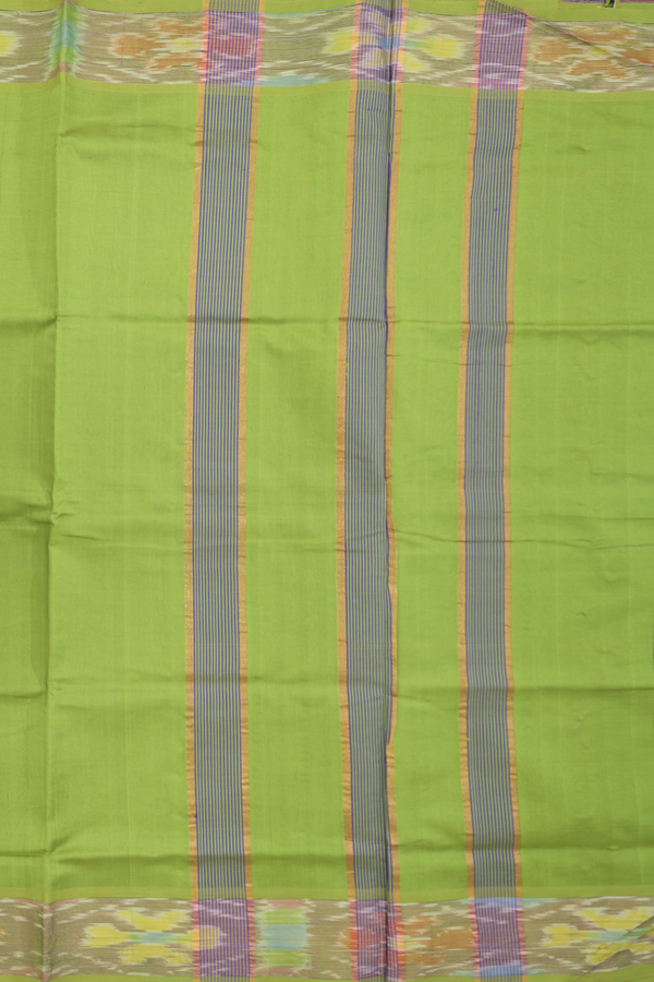 Semi Silk Cotton Saree In Royal Blue With Checks Design