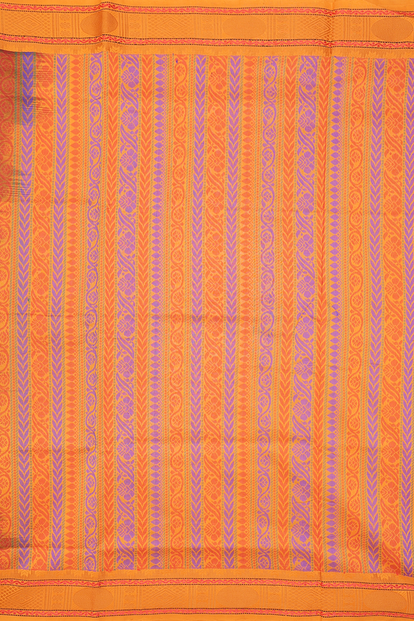 Semi Silk Cotton Saree In Royal Blue With Threadwork Buttas