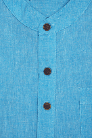 Assorted Grey And Blue Set Of 2 Size 38 Cotton Short Kurta