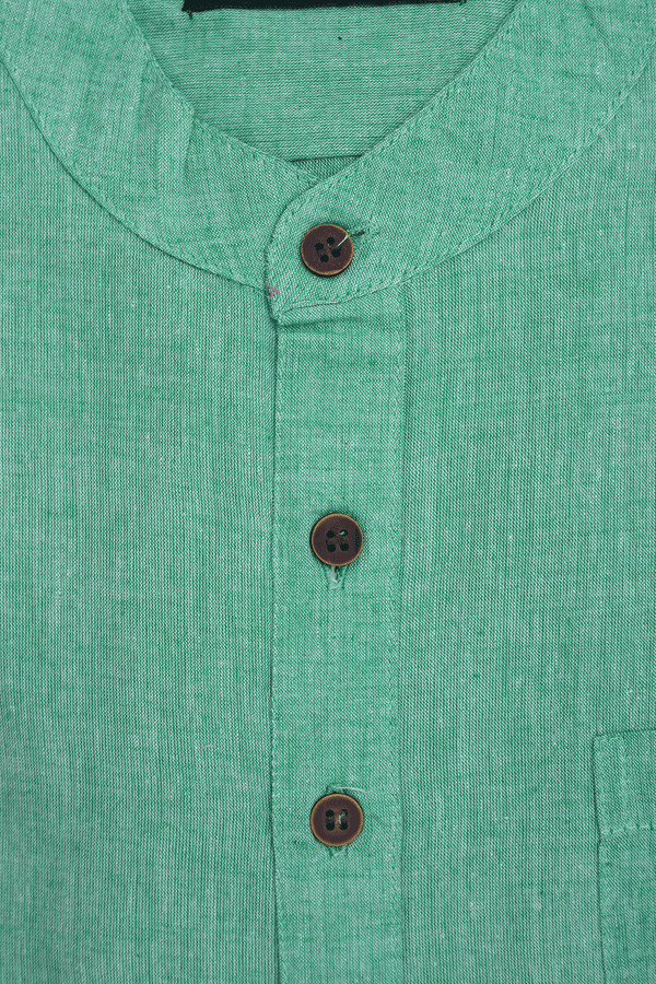 Assorted Shades Of Green Set Of 2 Size 38 Cotton Short Kurta