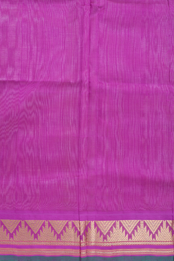 Silk Cotton Saree In Coffee Cream With Contrast Border