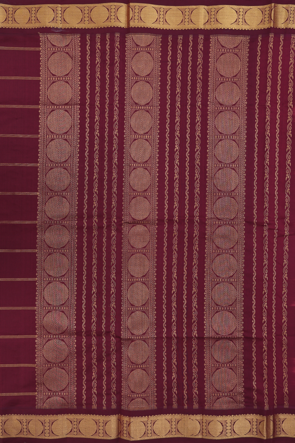 Silk Cotton Saree In Coral Pink With Checks Design