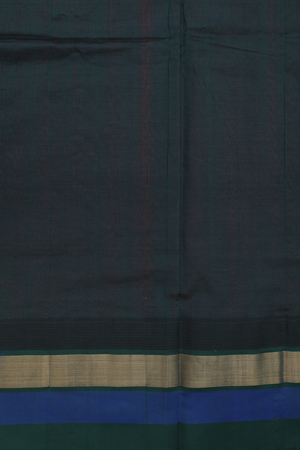 Silk Cotton Saree In Coral Pink With Contrast Border