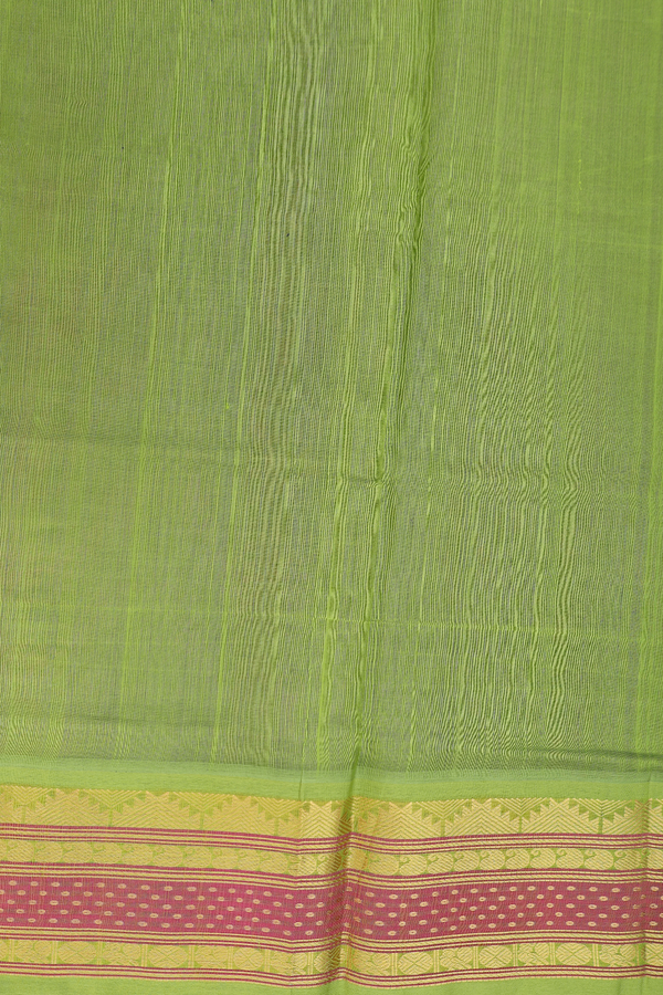 Silk Cotton Saree In Plum Purple With Contrast Border