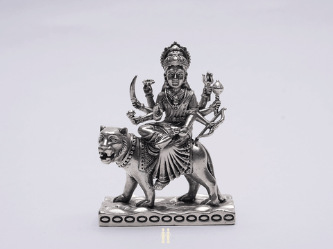 Pure Silver Shri Durga Devi Idol