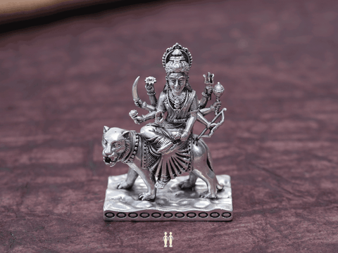 Pure Silver Shri Durga Devi Idol