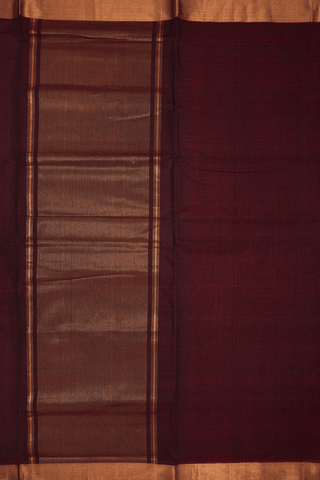 Small Checks Design Berry Red Mangalagiri Cotton Saree