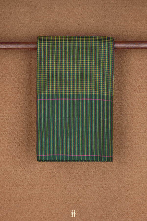 Small Checks Design Multicolor Koorainadu Cotton Saree