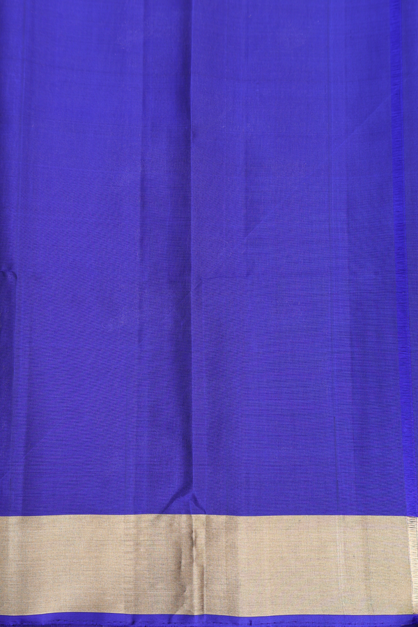 Soft Silk Saree In Aegean Blue With Floral Buttas