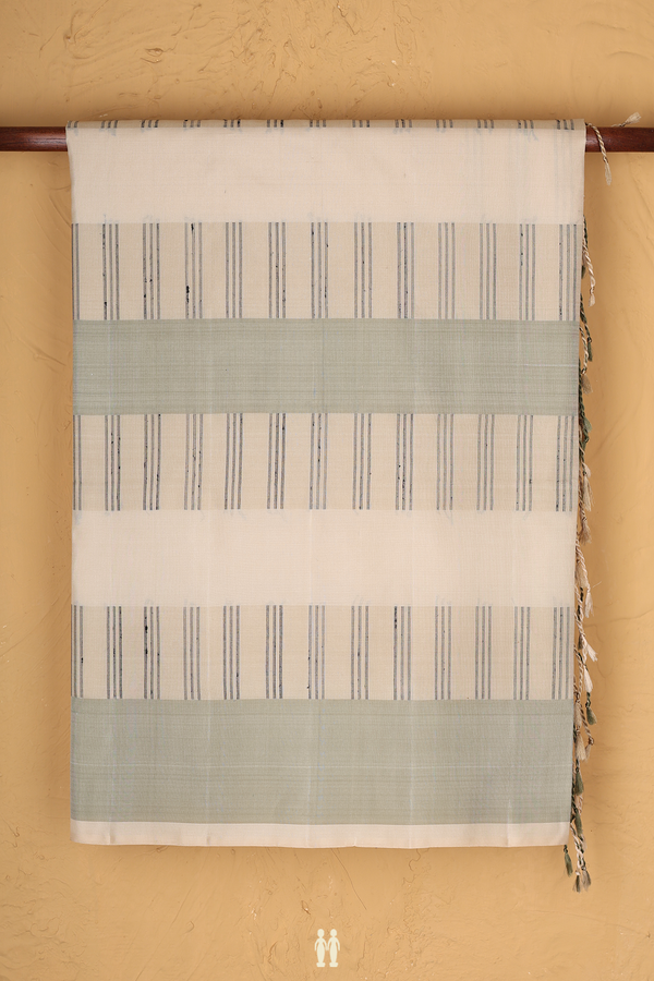 Soft Silk Saree In Beige With Allover Design