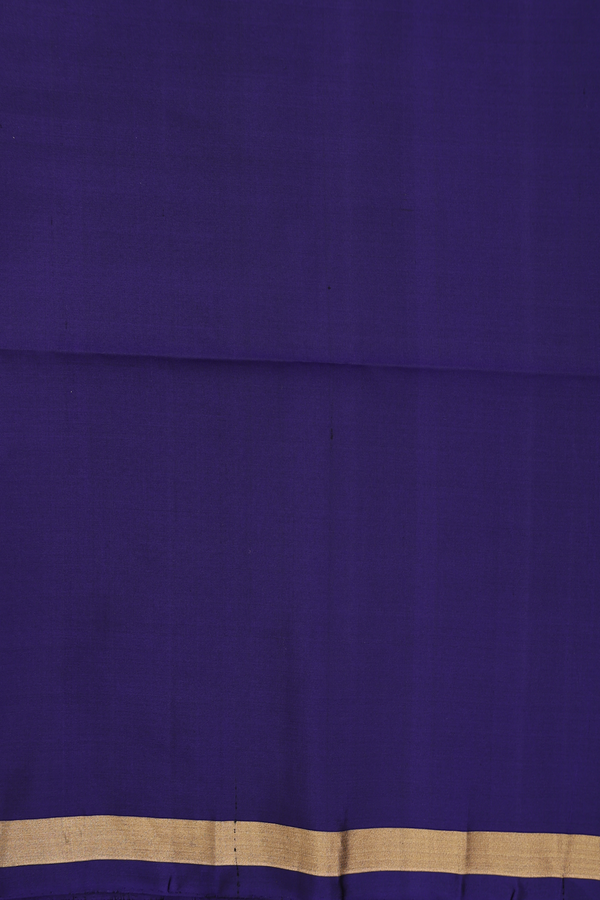 Soft Silk Saree In Berry Purple With Zari Buttas