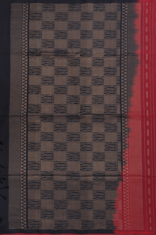 Soft Silk Saree In Berry Red With Stripes Design