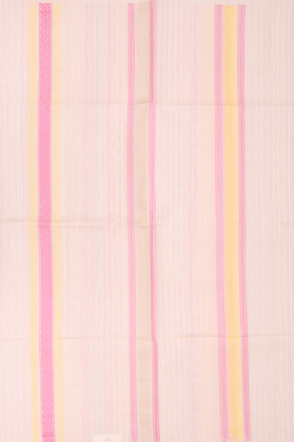 Soft Silk Saree In Biscuit Color With Stripes Design