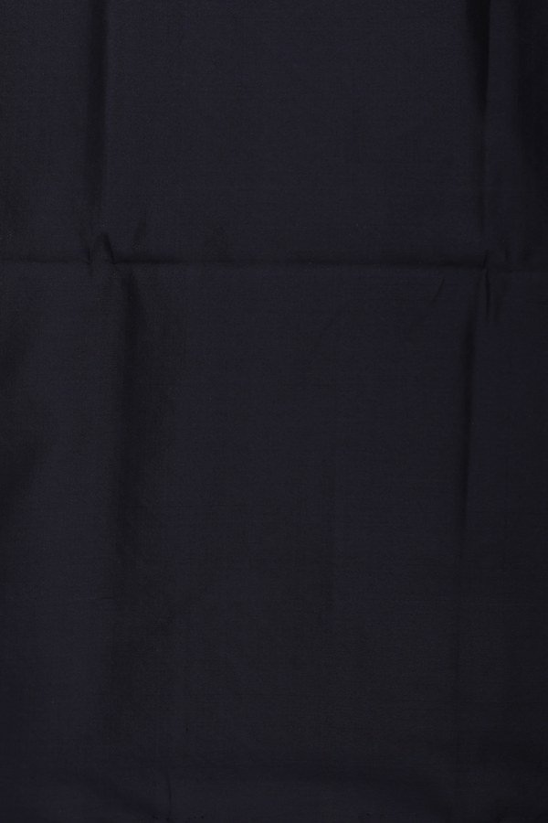Soft Silk Saree In Black With Brocade Design