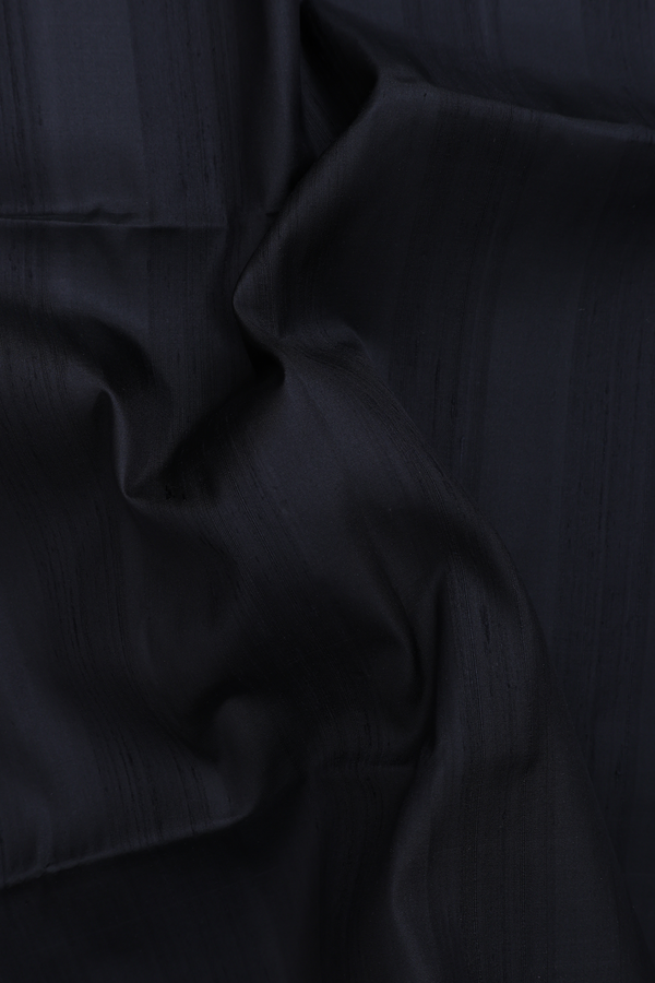 Soft Silk Saree In Black With Contrast Pallu