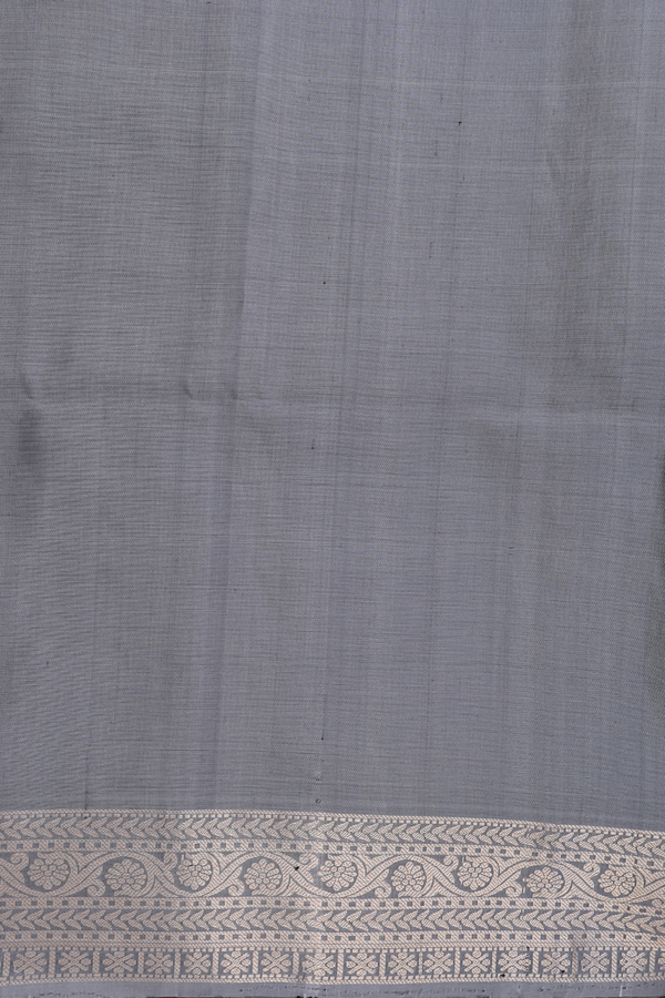 Soft Silk Saree In Black With Zari Motifs
