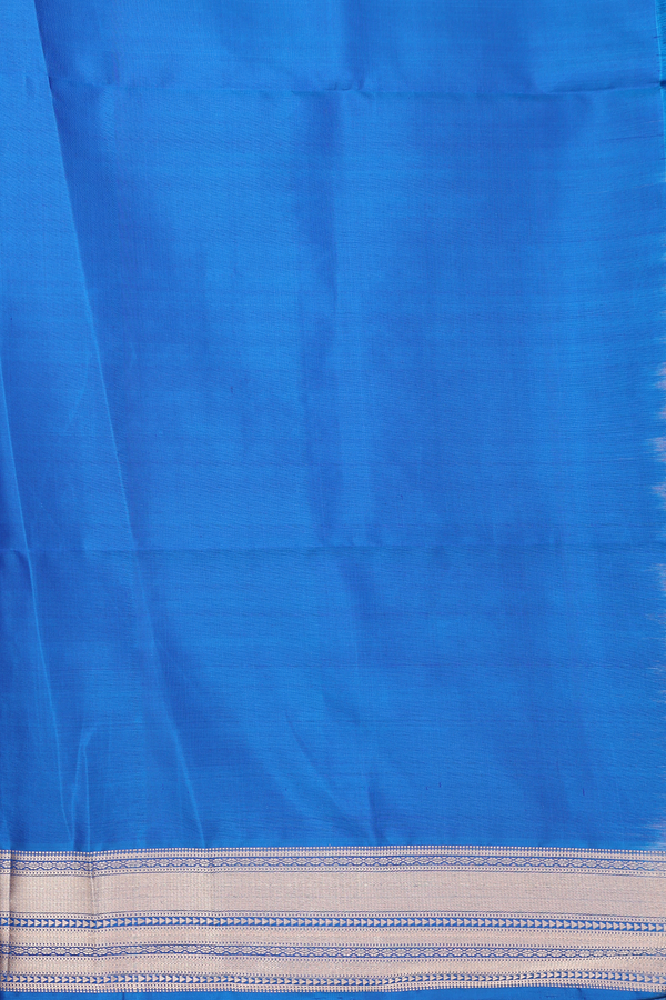 Soft Silk Saree In Blue With Allover Design