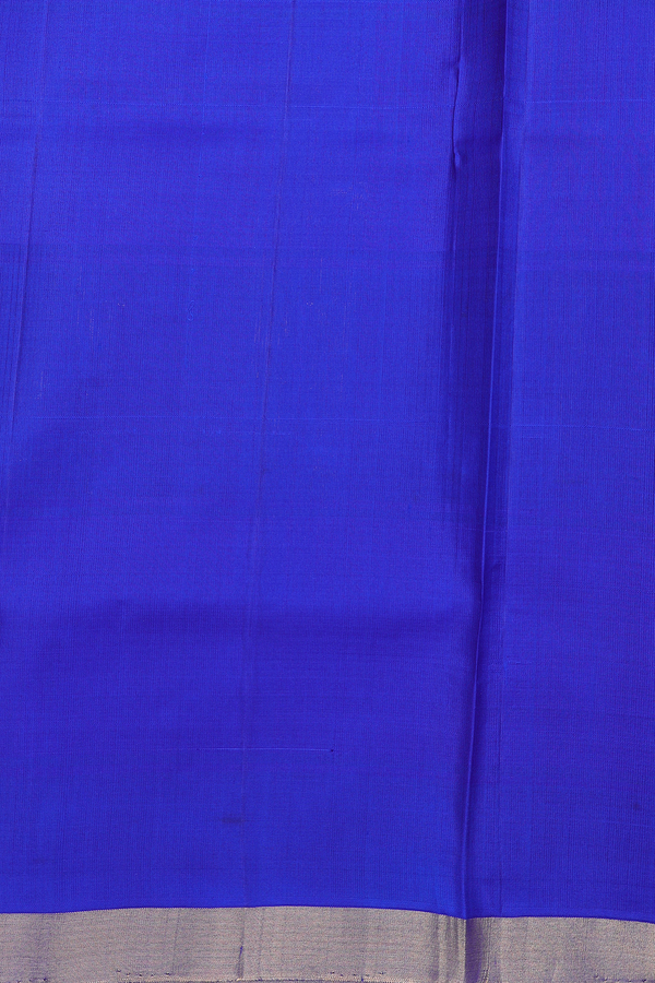 Soft Silk Saree In Blue And Pink With Checks Design
