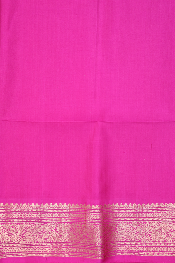 Soft Silk Saree In Blue With Printed Design