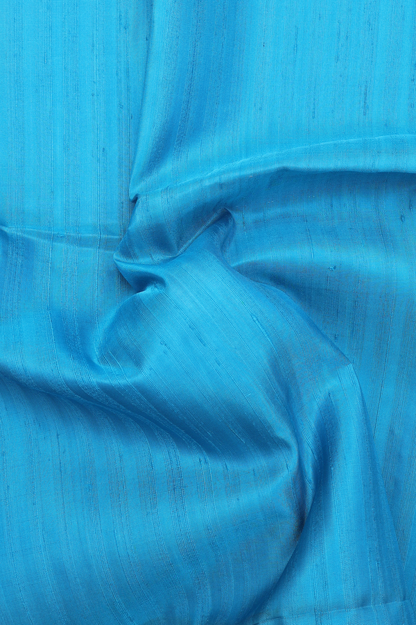 Soft Silk Saree In Blue With Self Stripes Design