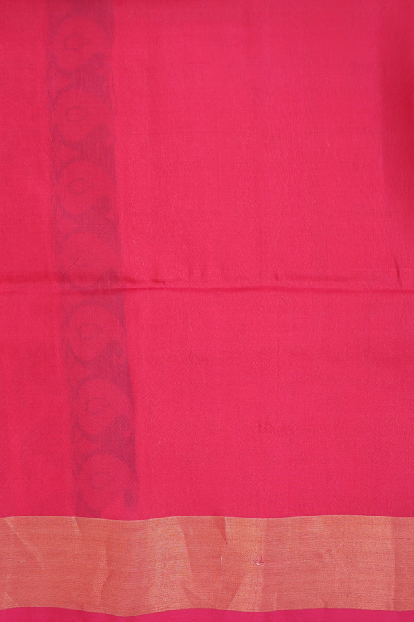 Soft Silk Saree In Bluish Purple With Floral Buttas