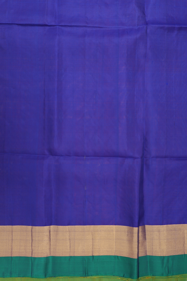 Soft Silk Saree In Bright Orange With Paisley Buttas
