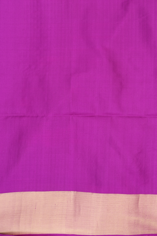Soft Silk Saree In Bright Orange With Peacock Design