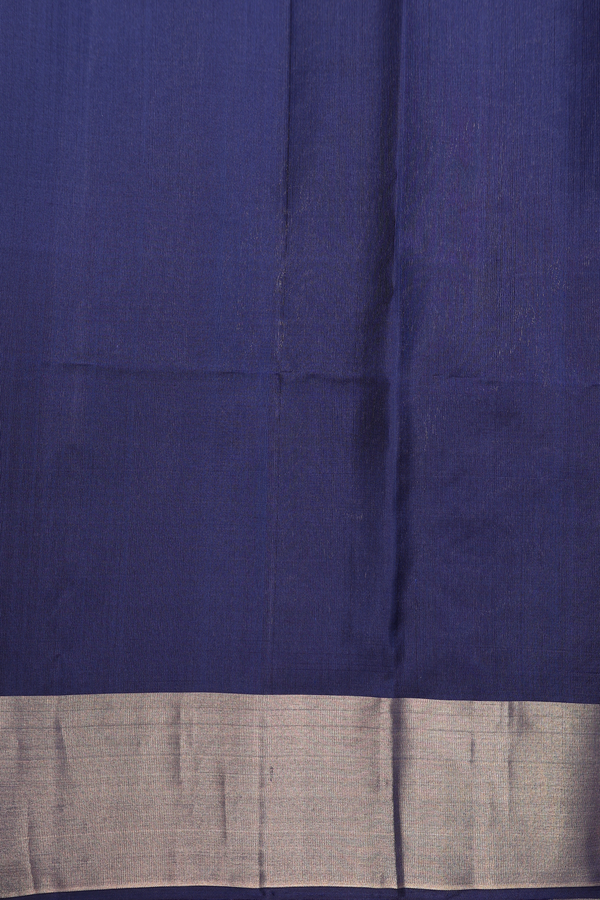 Soft Silk Saree In Bright Orange With Zari Motifs