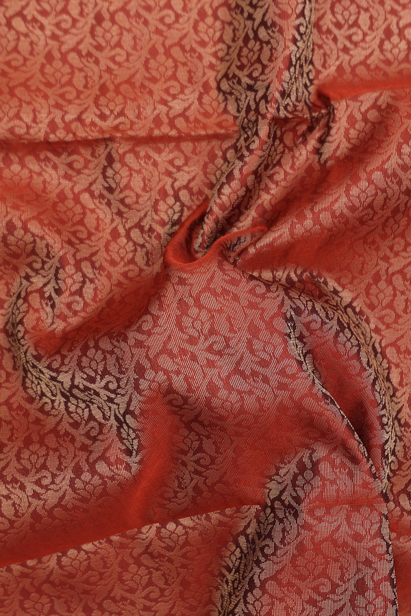 Soft Silk Saree In Brown With Brocade Design