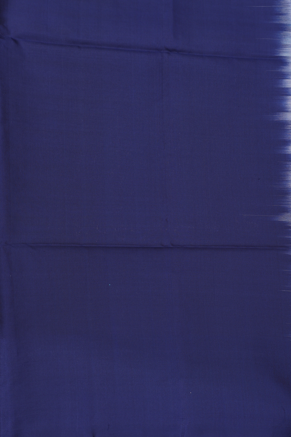 Soft Silk Saree In Cerulean Blue With Floral Motifs