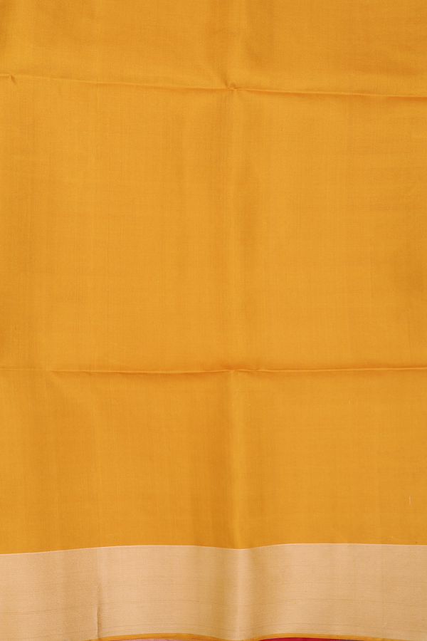 Soft Silk Saree In Chilli Red With Brocade Design