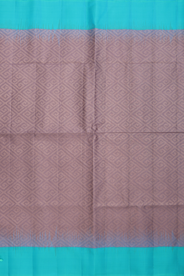 Soft Silk Saree In Cocoa Brown With Brocade Design