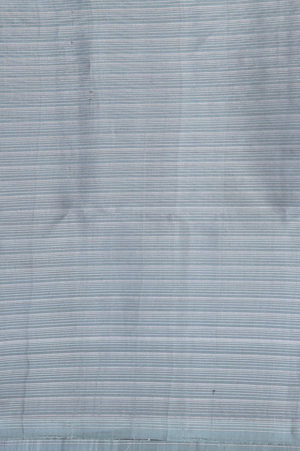 Soft Silk Saree In Copper Orange With Stripes Design