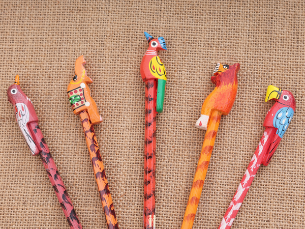 Wooden Pencil Set Of 5 For Kids