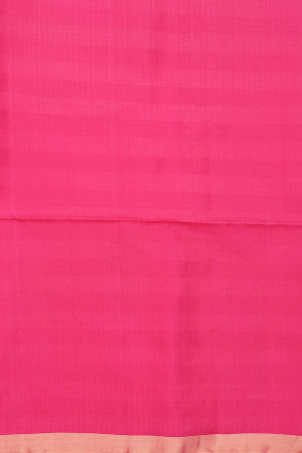Soft Silk Saree In Coral Pink With Rudraksh Buttas