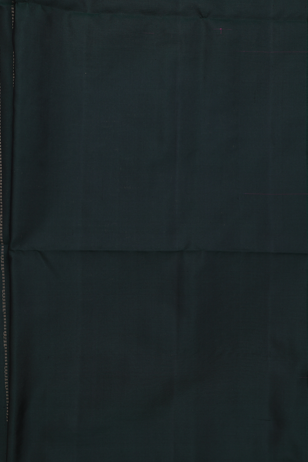 Soft Silk Saree In Dark Green With Allover Design
