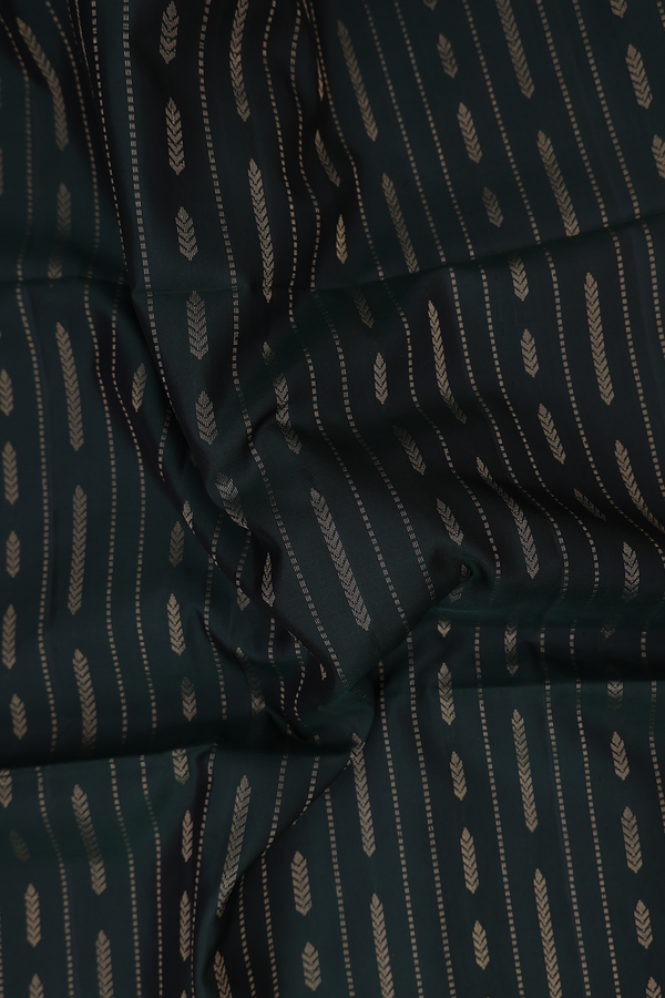 Soft Silk Saree In Dark Green With Allover Design
