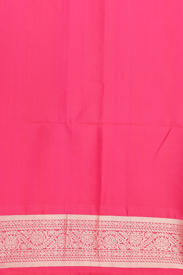 Soft Silk Saree In Dark Green With Printed Design