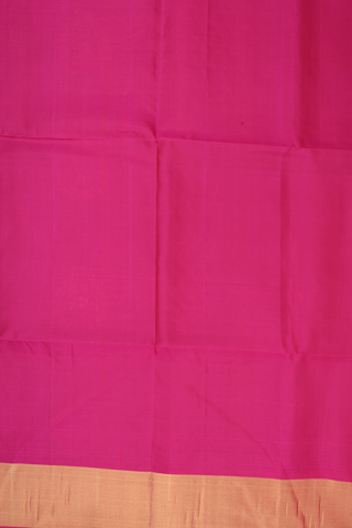 Soft Silk Saree In Dark Maroon With Zari Motifs